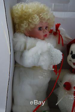 Santa's Best Holiday Animated Baby Girl with Snowman NIB