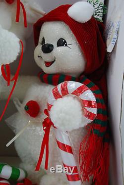 Santa's Best Holiday Animated Baby Girl with Snowman NIB