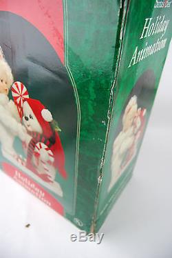 Santa's Best Holiday Animated Baby Girl with Snowman NIB