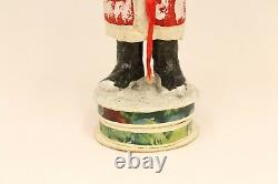 Santa with Chime Saint Nickolas 1920's Vintage German Christmas Candy Container