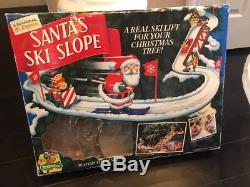 Santas ski slope ski lift for Christmas tree rare unique Mr. Christmas 1992