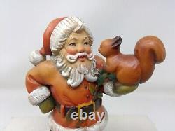 Sarah Kay Wood Carved ANRI Hand Painted Figurine 6 3/4 Santa LE 247 / 750