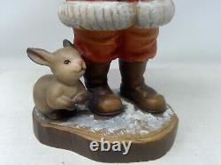 Sarah Kay Wood Carved ANRI Hand Painted Figurine 6 3/4 Santa LE 247 / 750