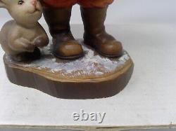 Sarah Kay Wood Carved ANRI Hand Painted Figurine 6 3/4 Santa LE 247 / 750