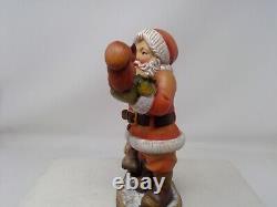 Sarah Kay Wood Carved ANRI Hand Painted Figurine 6 3/4 Santa LE 247 / 750