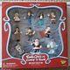 Set Of 10 Holiday Ornaments / Figures Santa Claus Is Coming To Town Memory Lane