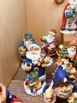 Set Of 19- Vtg 1995 Bronson Collectibles Old World Santas by Katharine Stevenson