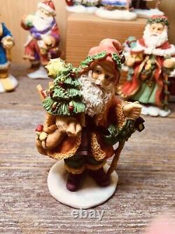 Set Of 19- Vtg 1995 Bronson Collectibles Old World Santas by Katharine Stevenson