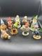 Set Of 9 Vintage Pinecone Elves, Germany, Putz, Paper Mache