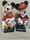 Set Of Disney 18 Mickey & Minnie Mouse Pilgrim Thanksgiving Telco 1996 Animated