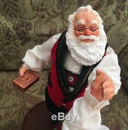 Simpich Character Doll Oh Be Joyful Dancing Santa & Mrs. Clause. 824/2500