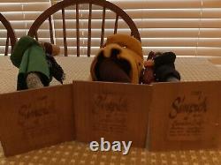 Simpich Character Dolls 7 Christmas Carolers 1987 Collection Hand Made