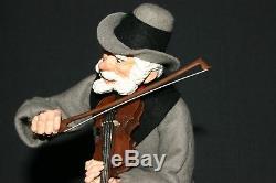 Simpich Character Dolls Fiddler Violin Man Original Christmas 2001 13