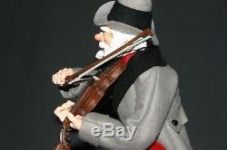 Simpich Character Dolls Fiddler Violin Man Original Christmas 2001 13