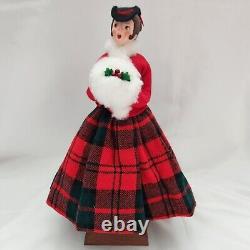Simpich Muff Lady Carolers 1985 Red Character Dolls Christmas Collectors Vintage