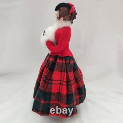 Simpich Muff Lady Carolers 1985 Red Character Dolls Christmas Collectors Vintage