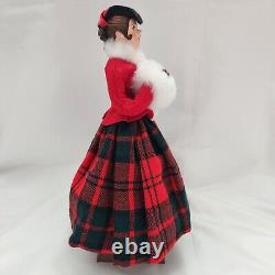 Simpich Muff Lady Carolers 1985 Red Character Dolls Christmas Collectors Vintage
