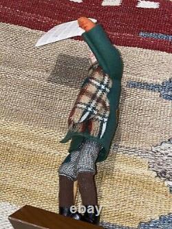 Simpich Newspaper Boy Crutch Good News! Character Doll 1987 Christmas Caroler