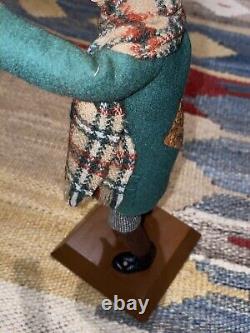 Simpich Newspaper Boy Crutch Good News! Character Doll 1987 Christmas Caroler