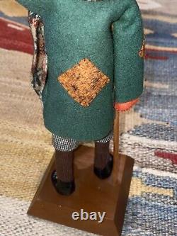 Simpich Newspaper Boy Crutch Good News! Character Doll 1987 Christmas Caroler