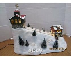 St. Nicholas Square Ski Hill Working Condition Small Flaw On Weather Vane HTF