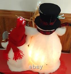 Ste Co Ltd Christmas Lighted Tabletop Decor Mr. And Mrs. Snowman