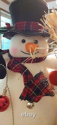 Ste Co Ltd Christmas Lighted Tabletop Decor Mr. And Mrs. Snowman