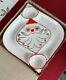 Super Rare 1960 Holt Howard Starry Eyed Santa Cheese Cracker Serving Tray Withbox