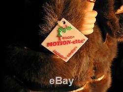 TELCO MOTIONETTE Electric Christmas Figurine Victorian Girl Faux Fur Trim 24