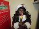 Telco Motion-ettes Animated African American Girl Caroler Lighted Christmas 24