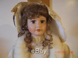 Telco/ Santas Best Christmas Doll Catherine Porcelain Doll