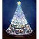 Thomas Kinkade Holiday Color Changing & Musical Christmas Tree Figurine New