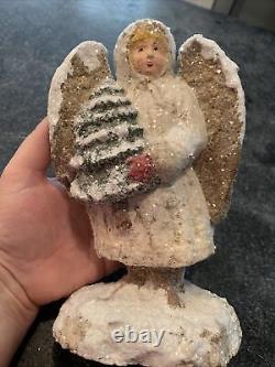 Teena Flanner Angel With Tree, Original Signed & Numbered, Retired #35/500
