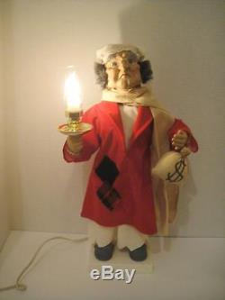 Telco 80's Scrooge Animated Lighted Motionette Figure Dickens Christmas Carol VG