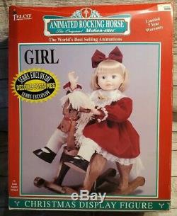 Telco Animated Girl On Rocking Horse Rare