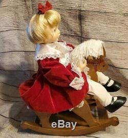 Telco Animated Girl On Rocking Horse Rare