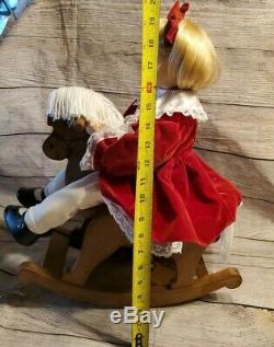 Telco Animated Girl On Rocking Horse Rare