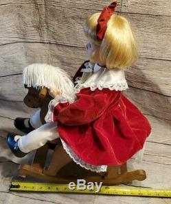 Telco Animated Girl On Rocking Horse Rare