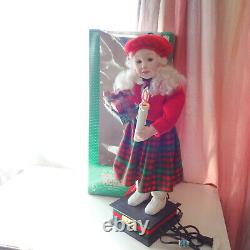 Telco Child Animated Christmas Motionette Doll Girl Box Holiday Figure