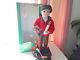 Telco Child Animated Xmas Motionette Doll Boy With Gifts & Candle Holiday Figure