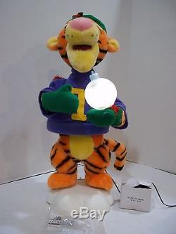 Telco Christmas Animated Musical Rare College Winnie The Pooh Tigger Motionette