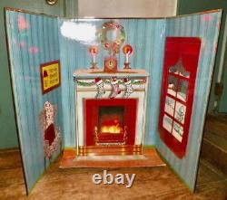 Telco Creations Motionette Christmas House Store Display Lights Fireplace 1992
