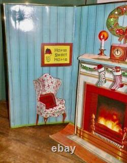 Telco Creations Motionette Christmas House Store Display Lights Fireplace 1992