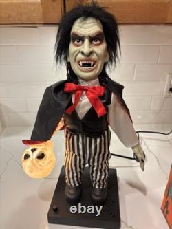Telco Dracula Motion-ette Animated WithSound 20Green Face Hands 1990 Works WithBox