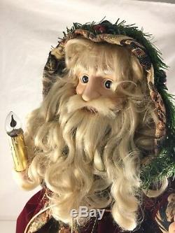 Telco E-Z Decor Animated Large Christmas Santa W /Lighted Motion Candle Head 24
