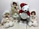 Telco Eskimo Children & Polar Bear Animated Christmas Motionette Doll Lot