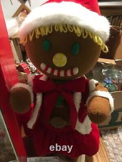 Telco Gingerbread Girl Motion-Ette Animated Display Figure 24 Tall In Box Exc
