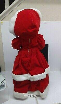 Telco Motionettes 24 Santa Angel & Christmas Girl Tested Work Animated & Light