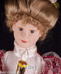 Telco Victorian Lady Girl 26 Motionette Animated Christmas Display