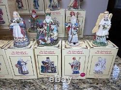 The International Santa Claus Collection Lot Of 15 Christmas Figurines EXC